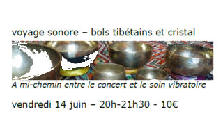 Voyage sonore – bols tibétains et cristal