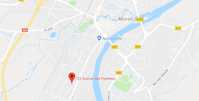 Espace Indigo 122 avenue des Pyrénées 31600 Muret - carte Google Map