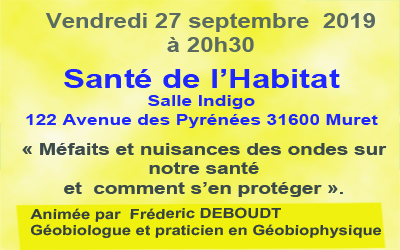 Conférence: »Méfaits et nuisances des ondes électromagnétiques sur notre santé et comment s’en protéger »