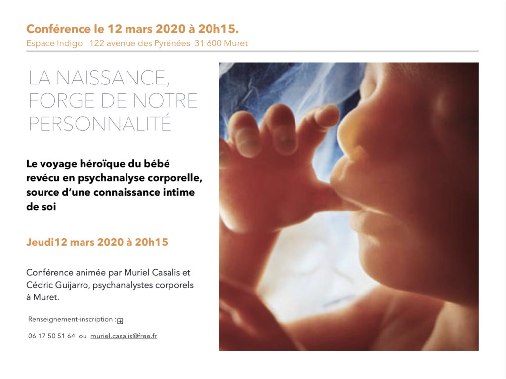 Conférence : La naissance, forge de notre personnalité